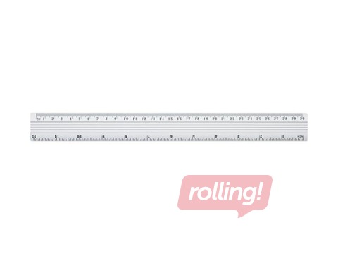 Ruler, metal, 30cm