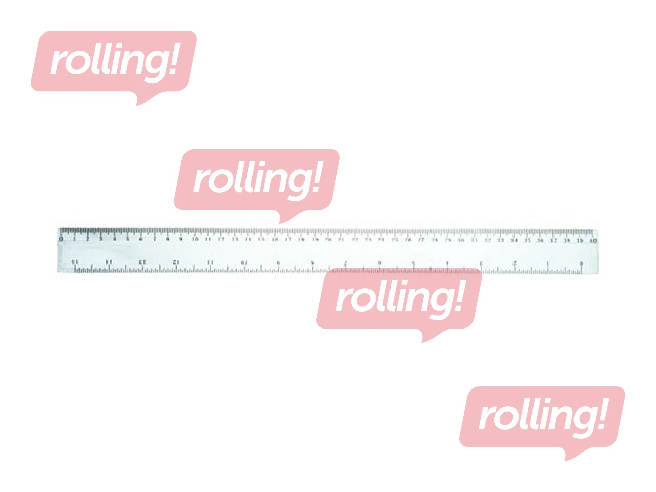 Ruler Grand plastic, transparent, 40cm