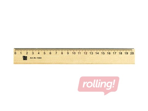 Ruler Alco, wood, 20cm
