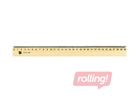 Ruler Alco, wood, 30cm
