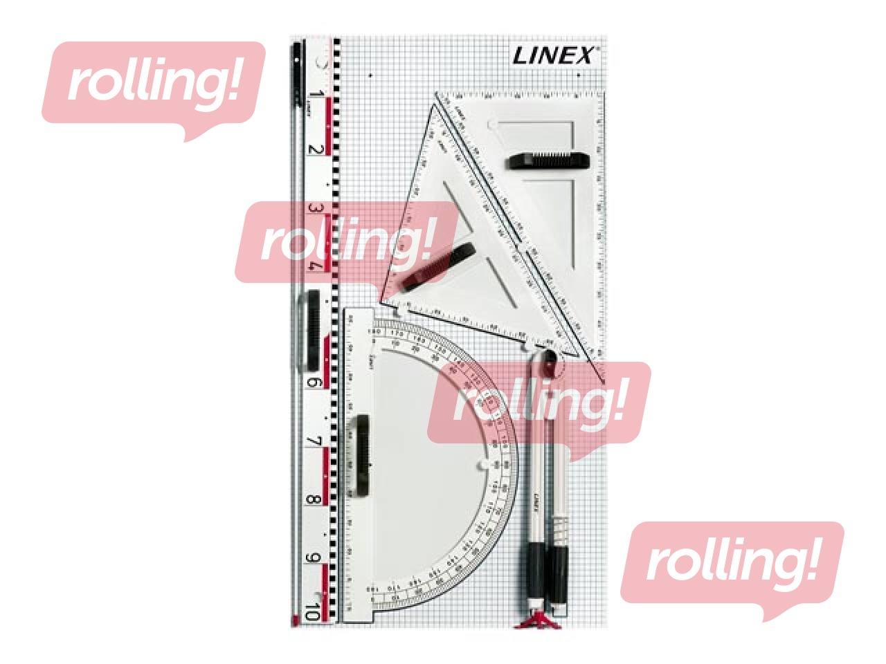 Ruller set for magnetic board Linex