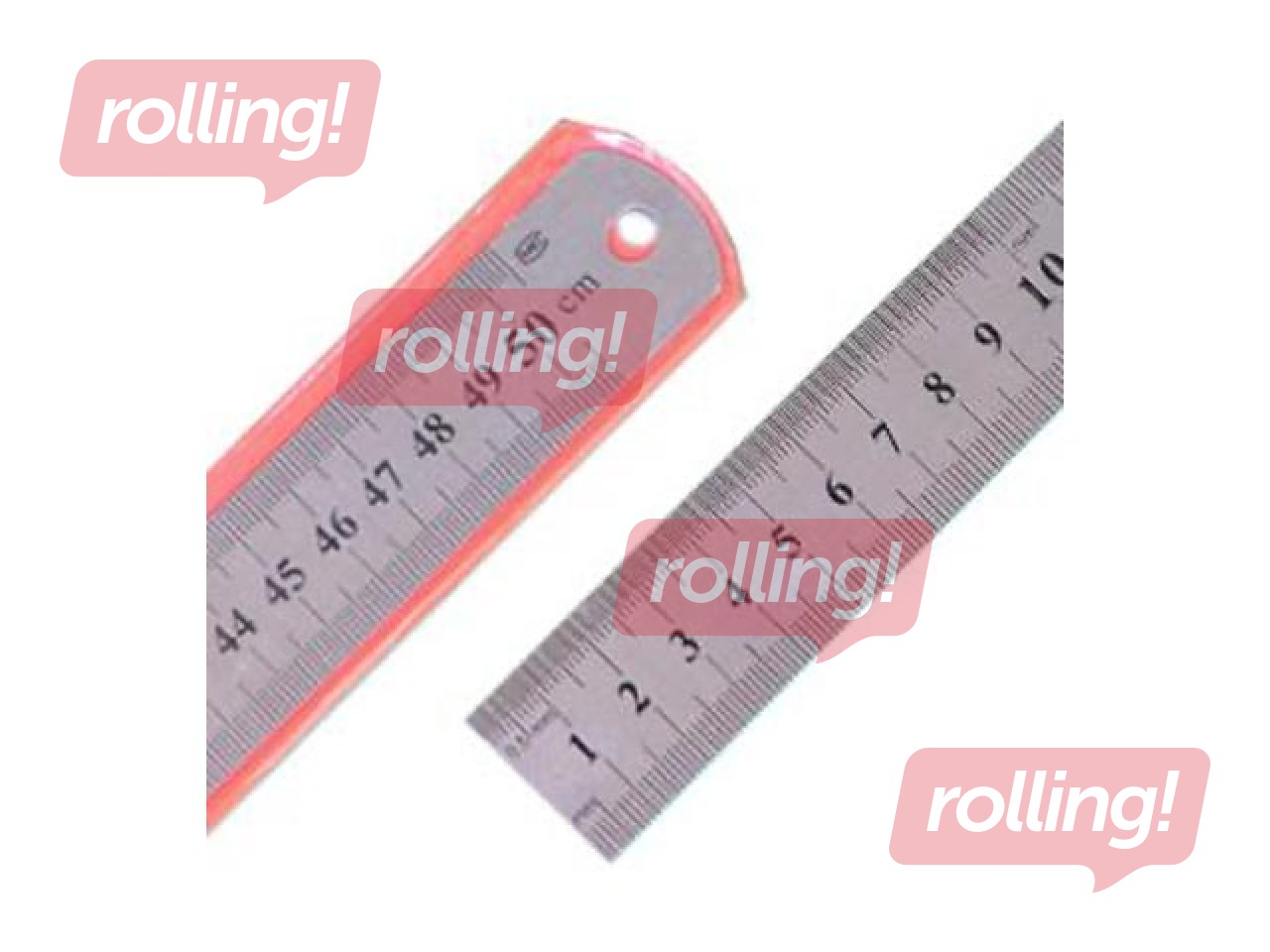 Lineāls 50 cm, metāla