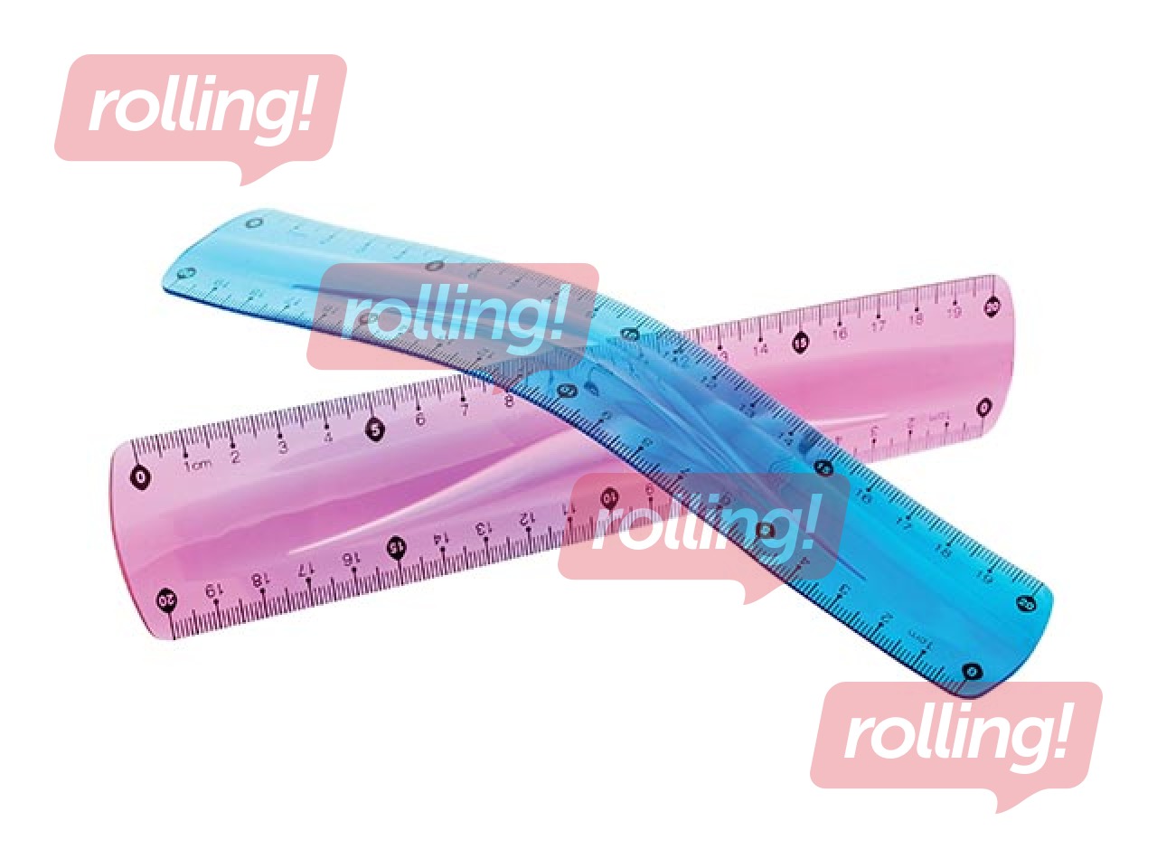 Линейка Centrum Flex, разные цвета, 15см