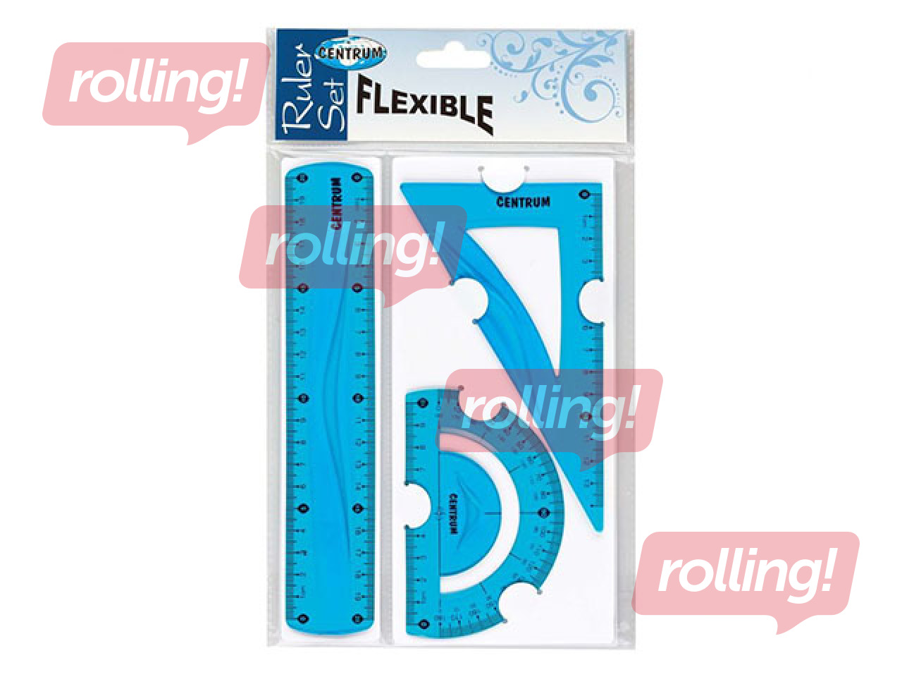 Joonlaudade komplekt Centrum,, 3 tk, painduvad, sinised