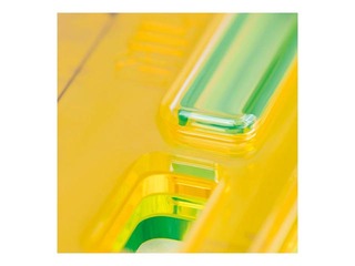 Линейка Milan New Look, пластмассовая, прозрачная, зеленая, 20см