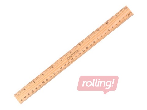 Ruler Centrum, wooden, 30cm