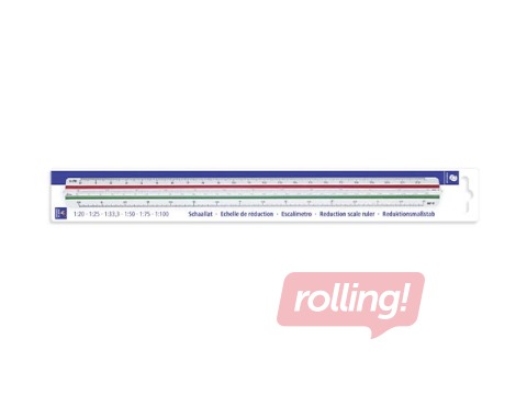Ruler reduction scale Staedtler Mars 561, 30cm, scale:1:20:25:33,3:50:75:100