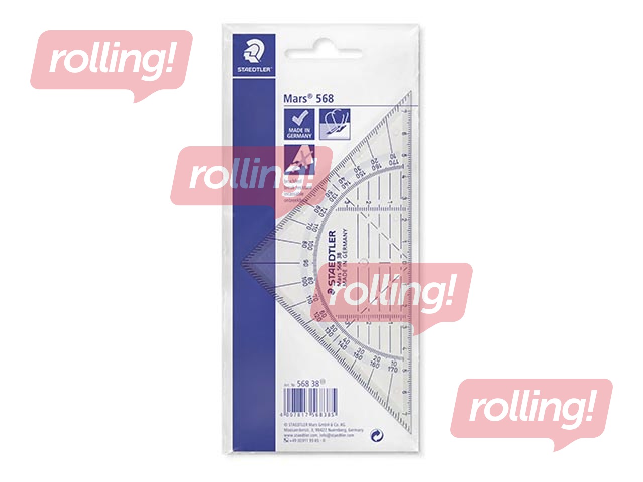 Ruler - triangle Staedtler Mars 568, 16cm