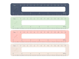 Lineāls Milan 430, dažādas krāsas, 15cm
