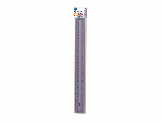 Lineāls 30cm Centrum, plastmasas, caurspīdīgs