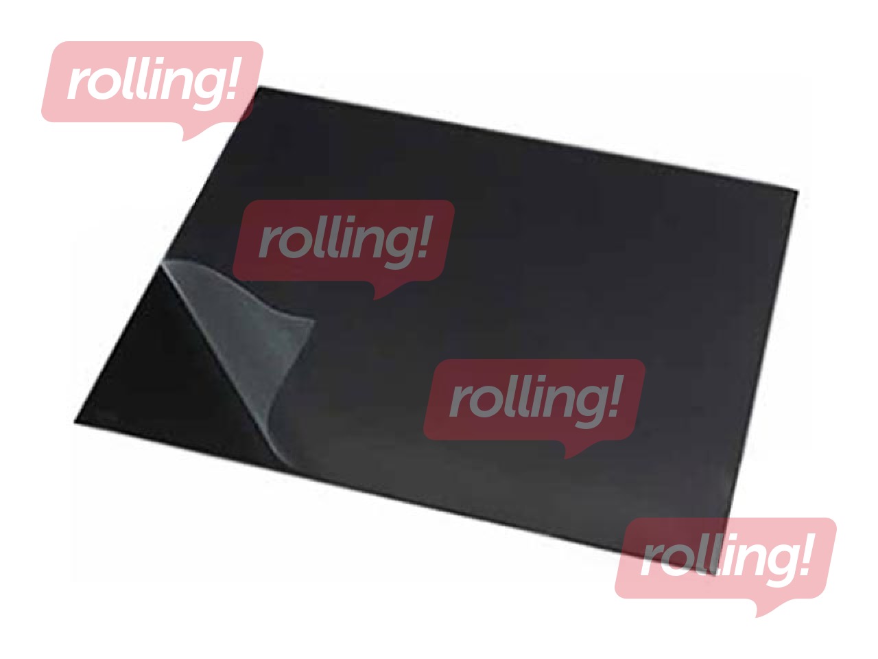 Lauamatt Rillstab, 52x65 cm, must