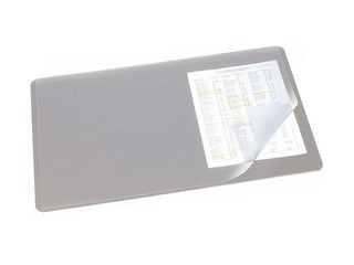 Настольное покрытие с прозрачным верхним слоем, серый, 53x40см