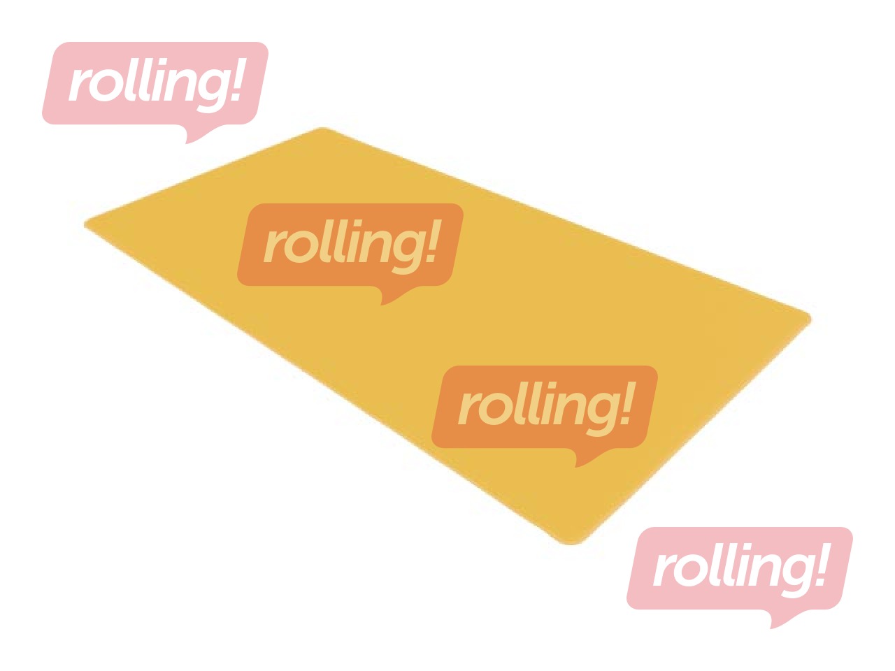 Lauamatt Leitz Cosy, kollane, 80x40cm