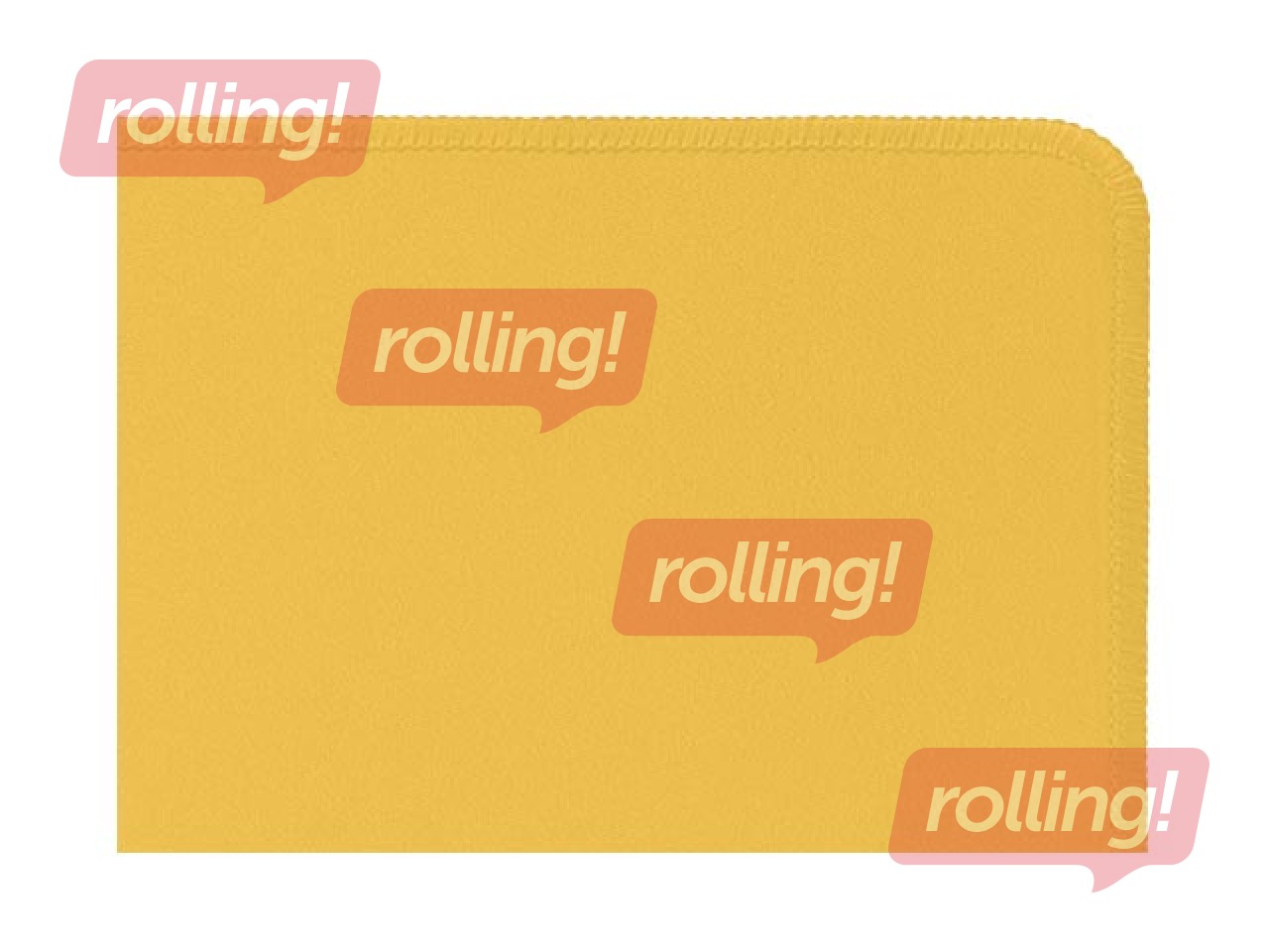 Lauamatt Leitz Cosy, kollane, 80x40cm