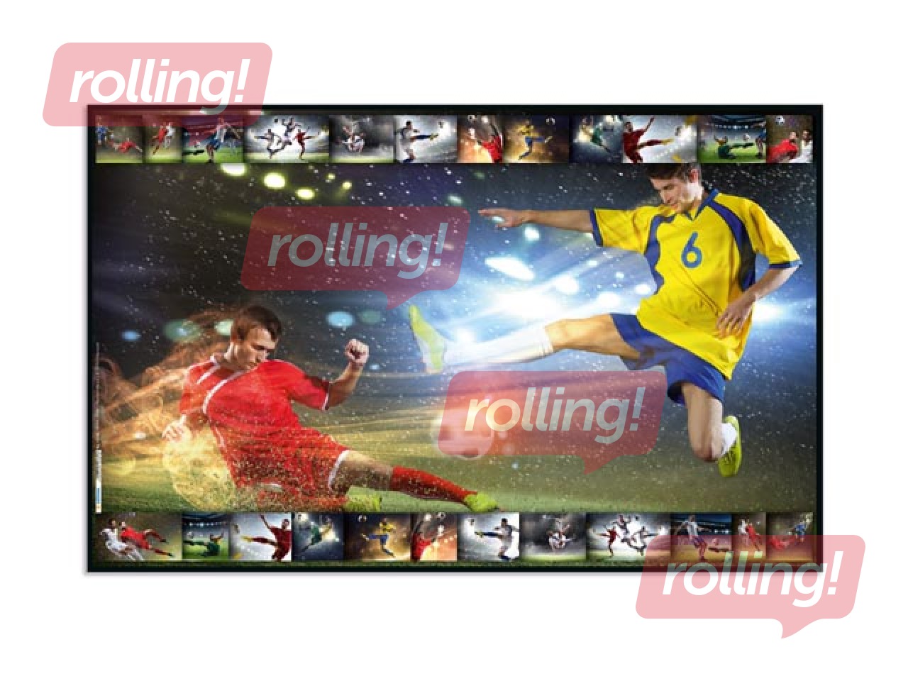 Desk pad with football motif, 55x35cm