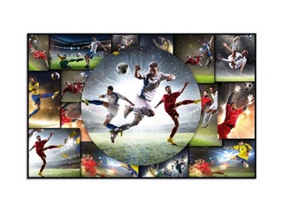 Galda segums ar futbola tematiku, 55x35cm