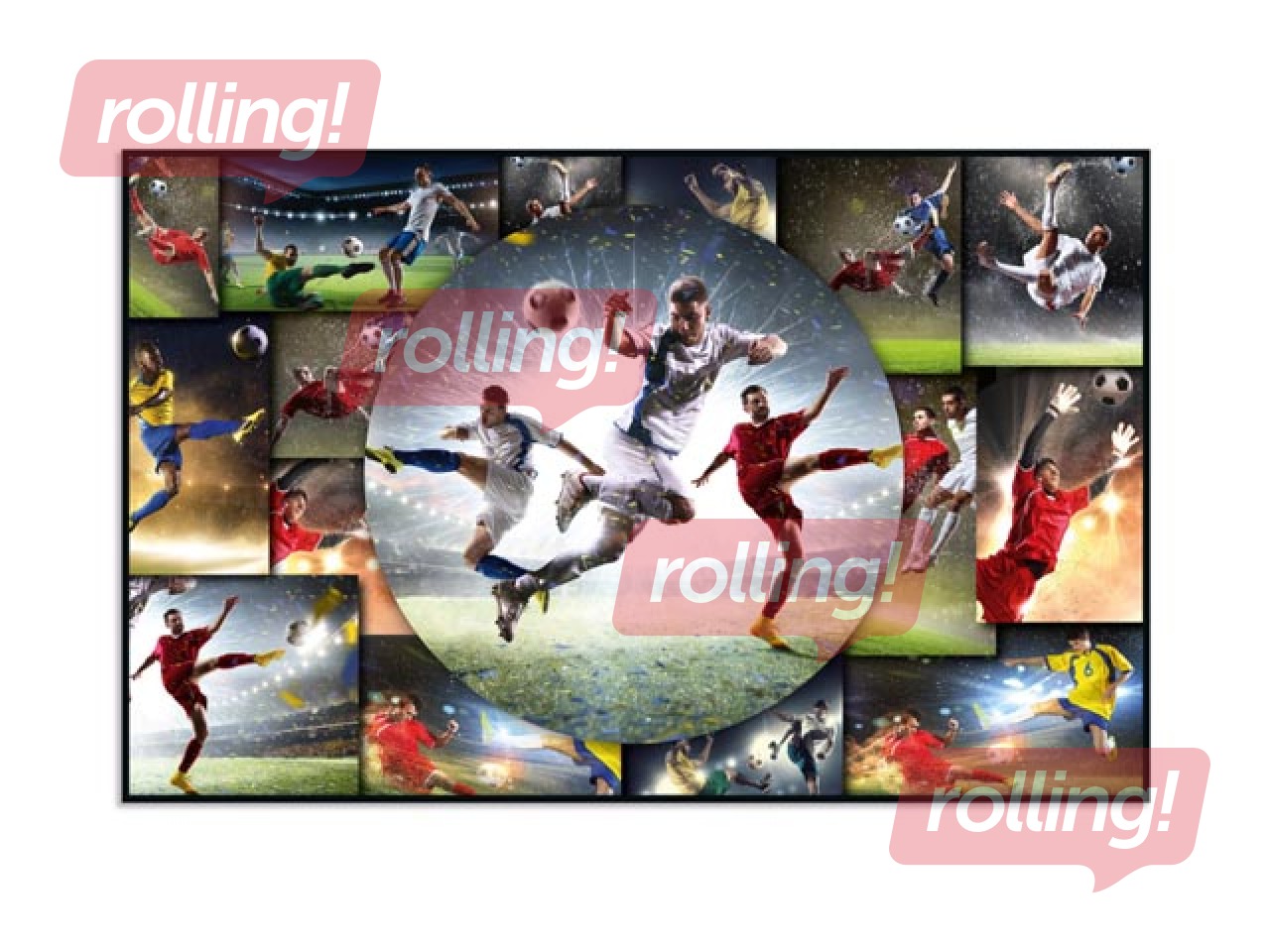 Galda segums ar futbola tematiku, 55x35cm