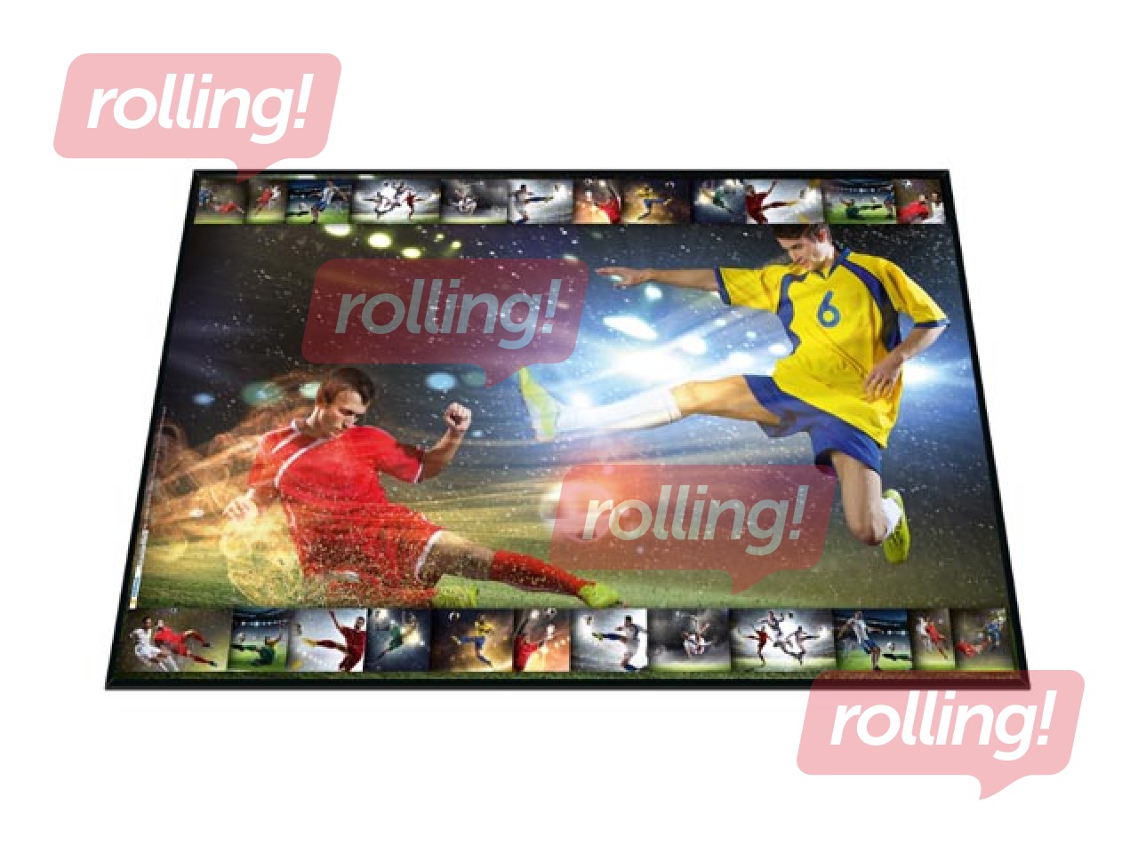 Galda segums ar futbola tematiku, 55x35cm