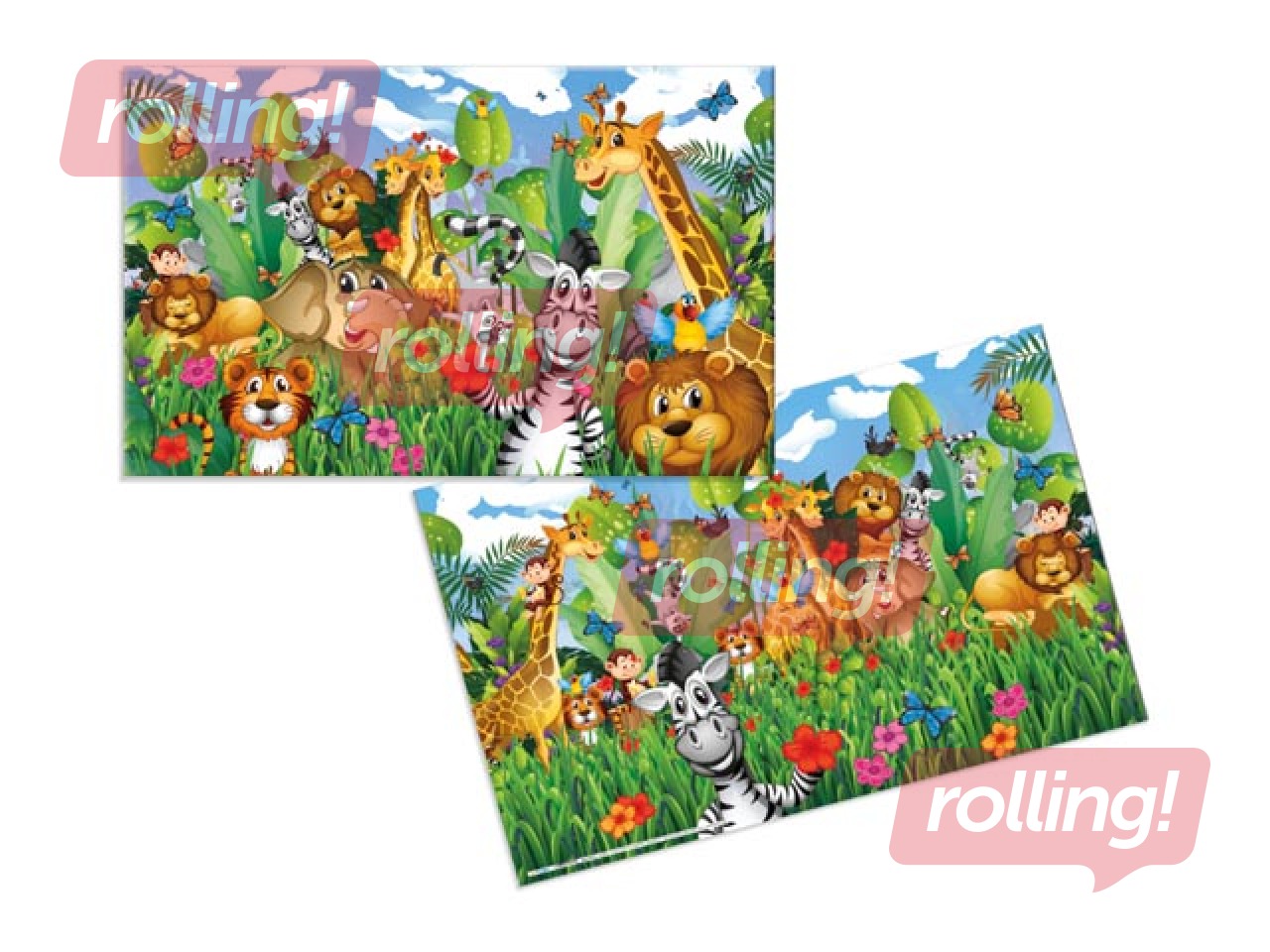 Desk pad with Jungle motif, 55x35cm