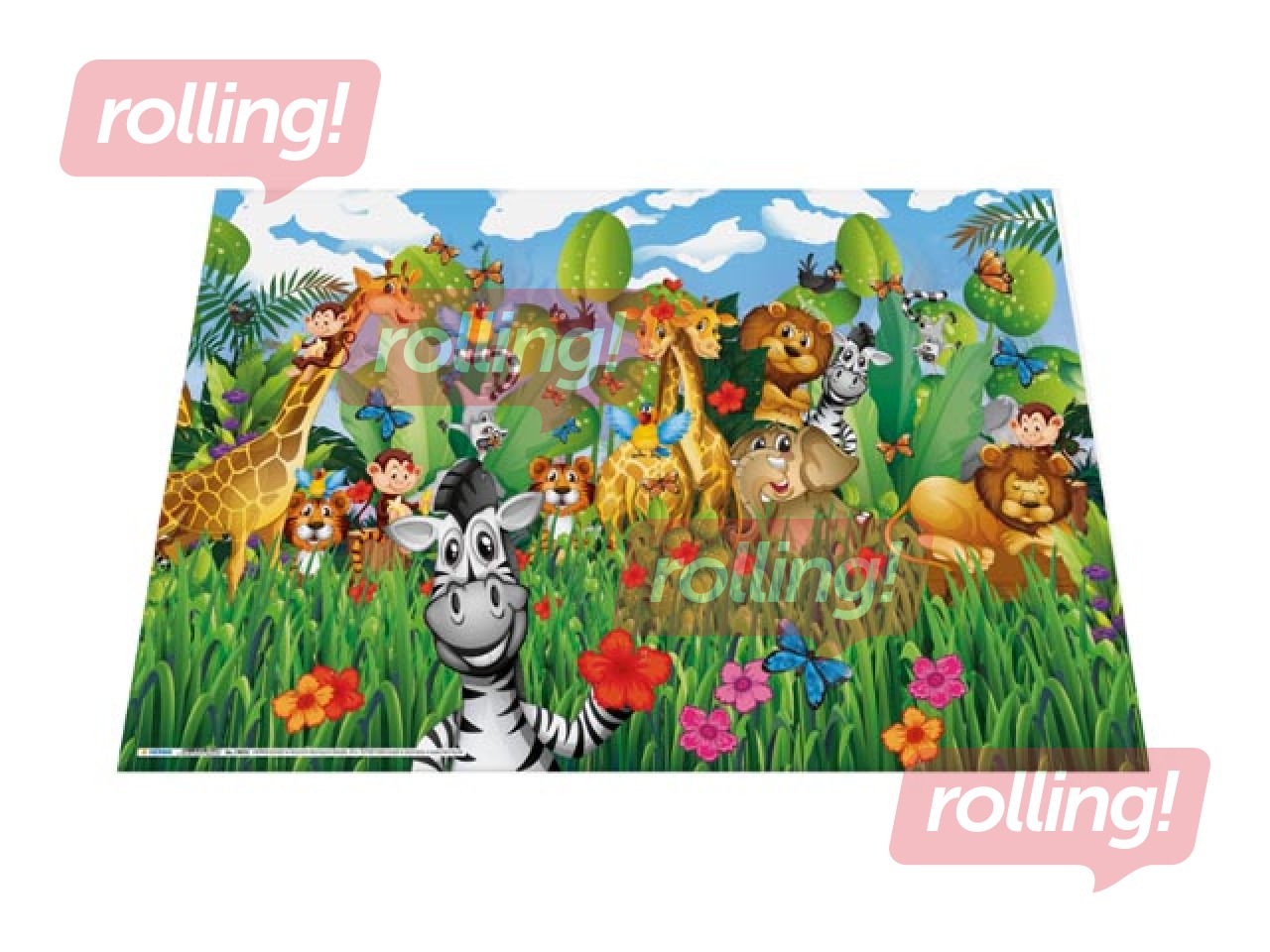 Desk pad with Jungle motif, 55x35cm