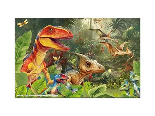 Galda segums Herma, Dino World, 55x35cm