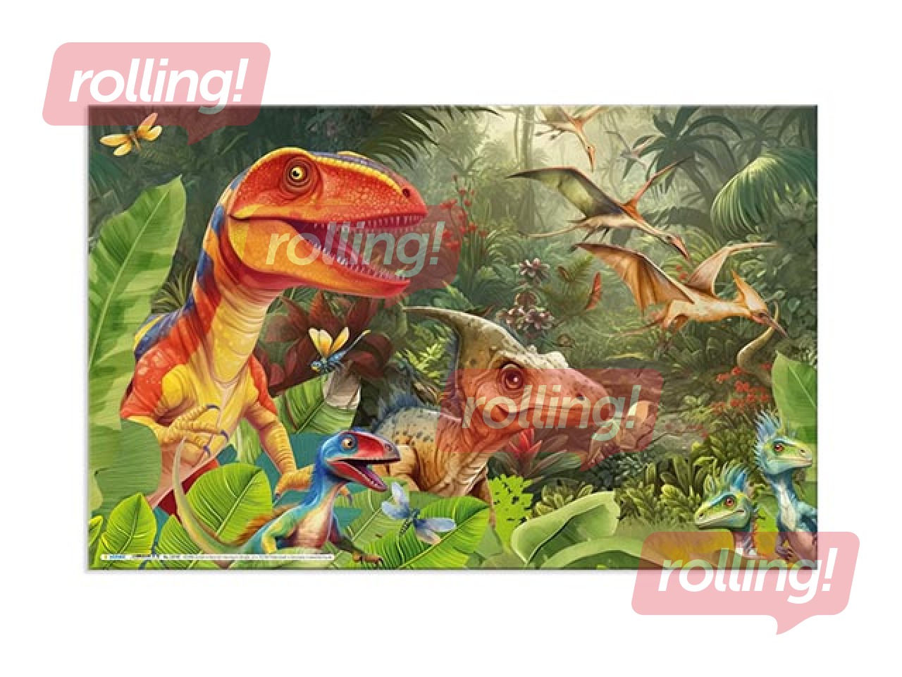 Galda segums Herma, Dino World, 55x35cm