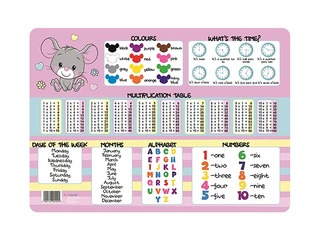 Lamineeritud lauamatt Bambino, A3, 2 erinevat kujundust