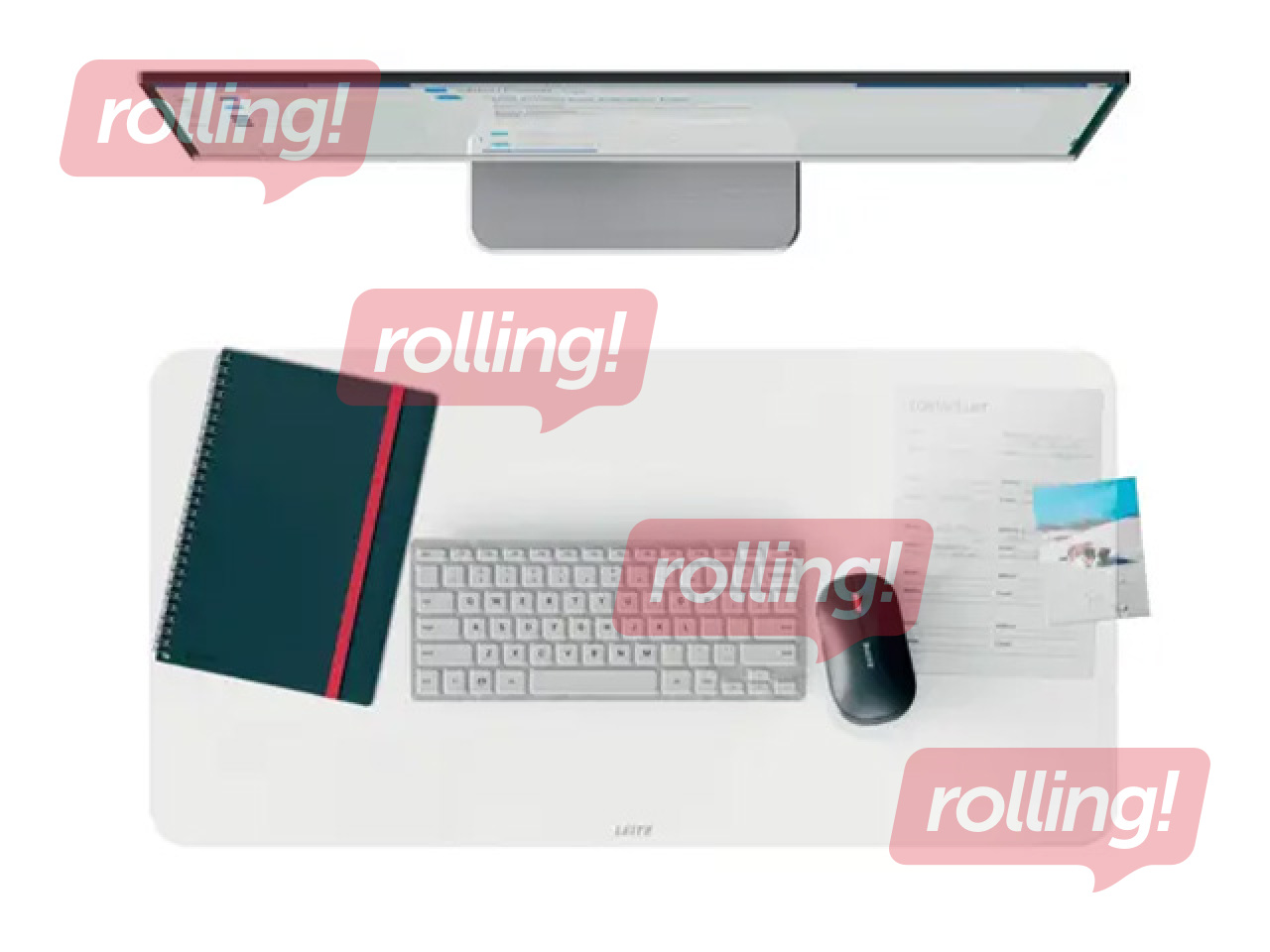 Настольный коврик Leitz Large Transparent Desk Mat, 70x36см, прозрачный