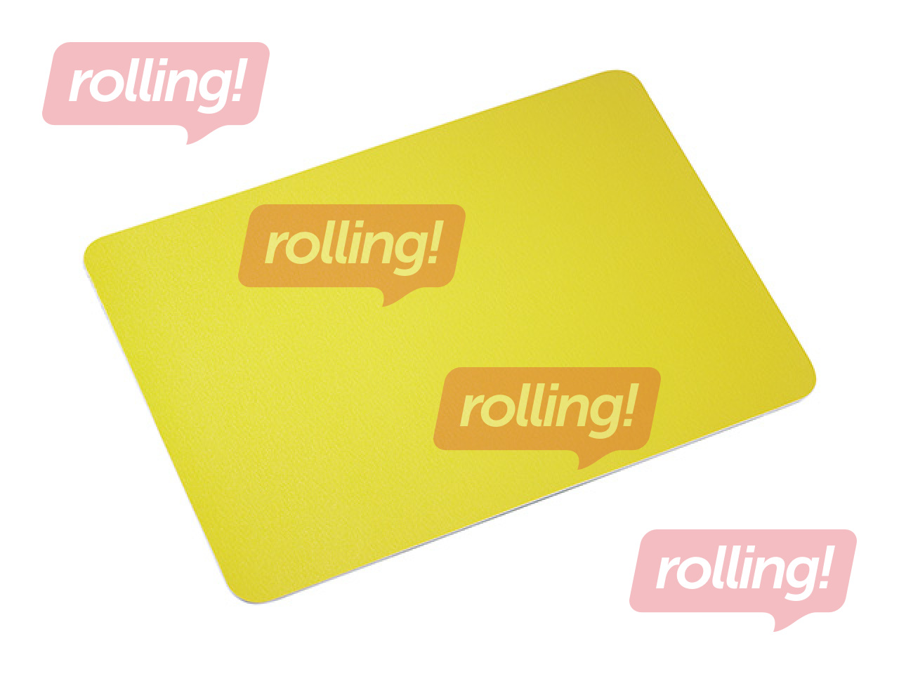 Desk mat Alco Albert, 30x42 cm, yellow