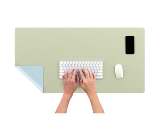 Desk mat Sax, blue/green, 45x90cm