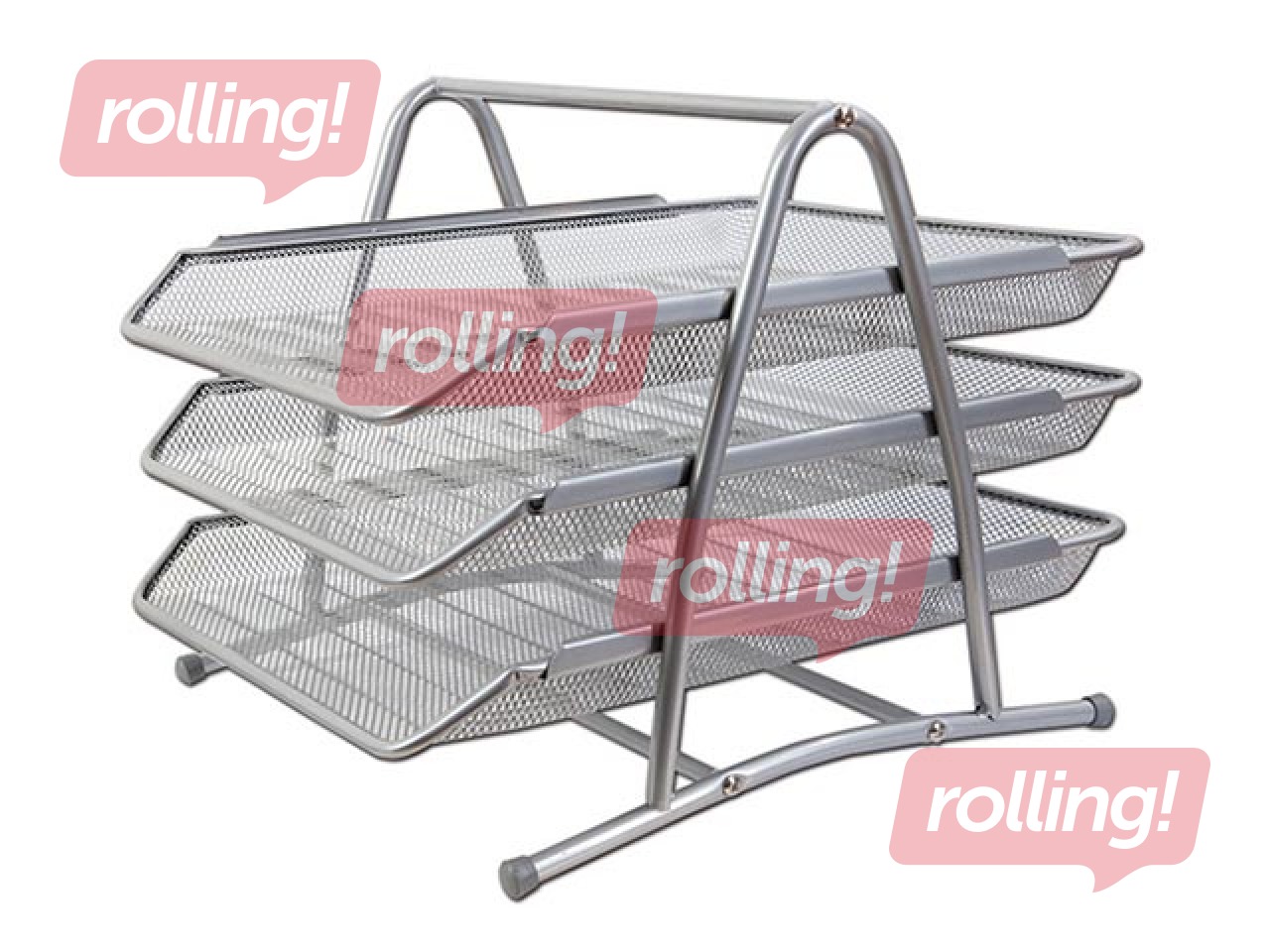 Letter tray Concorde, metal, silver