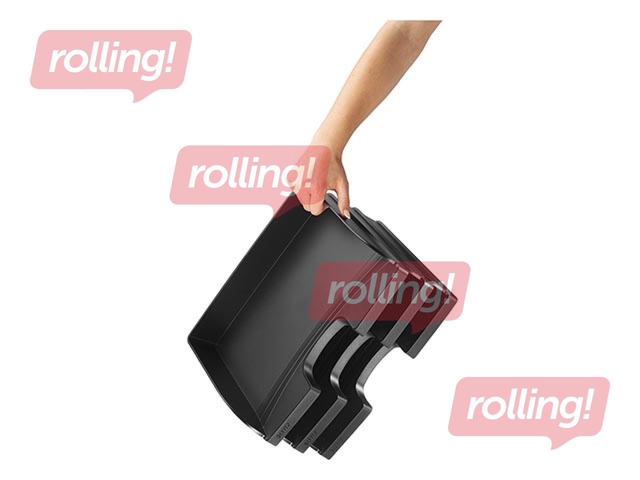 Dokumendisahtel Leitz Plus, A4, maastik, must