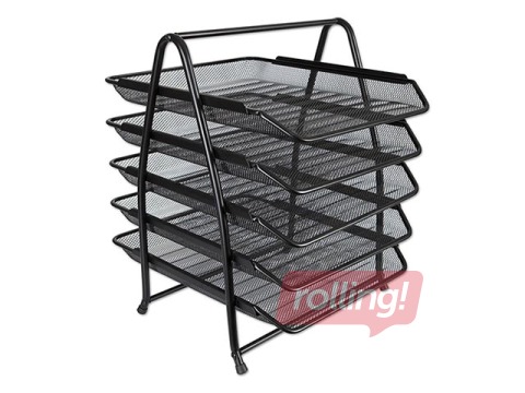 Document tray set Concorde metal, black