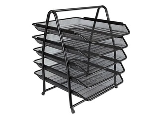 Document tray set Concorde metal, black