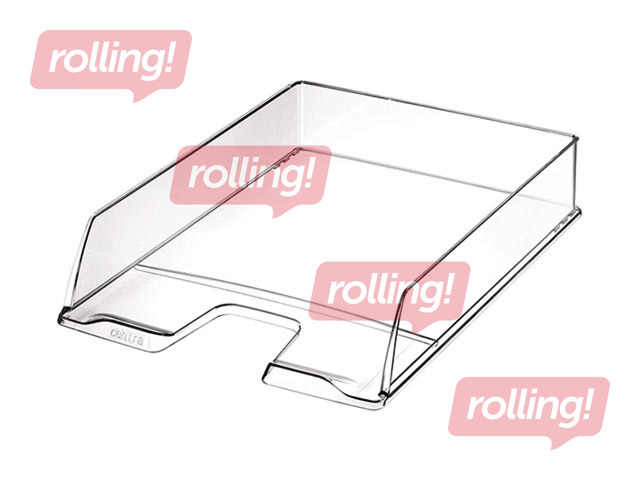 Letter tray Centra, transparent