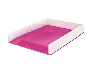 Letter tray Leitz WOW, white/pink + GIFT! Buy letter trays Leitz WOW and receive a gift!
