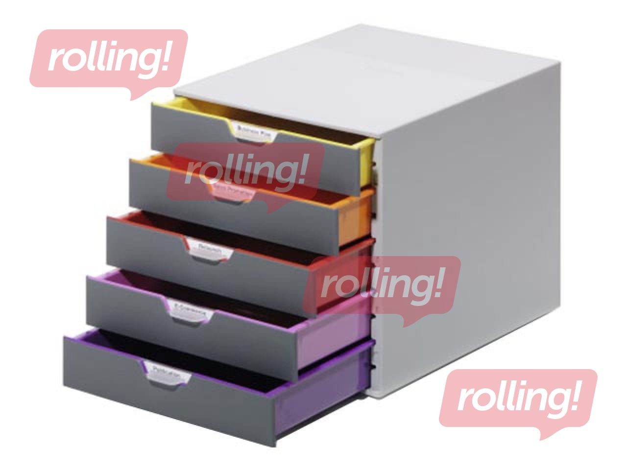 Бокс для документов Durable Varicolor, с 5 ящичками