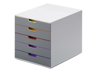Drawer box Durable Varicolor, 5 coloured drawers