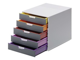Drawer box Durable Varicolor, 5 coloured drawers