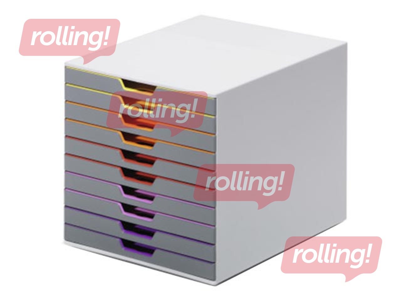 Drawer boxe Durable Varicolor, 10 coloured drawers