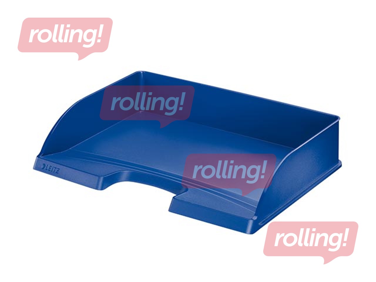 Dokumentu plaukts Leitz Plus, A4, atvērums platākajā malā, zils