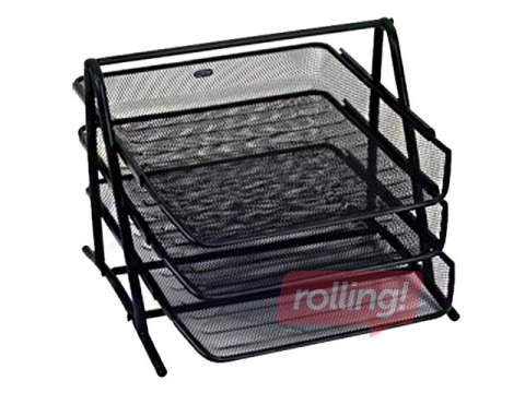 Letter tray Grand, metal, black
