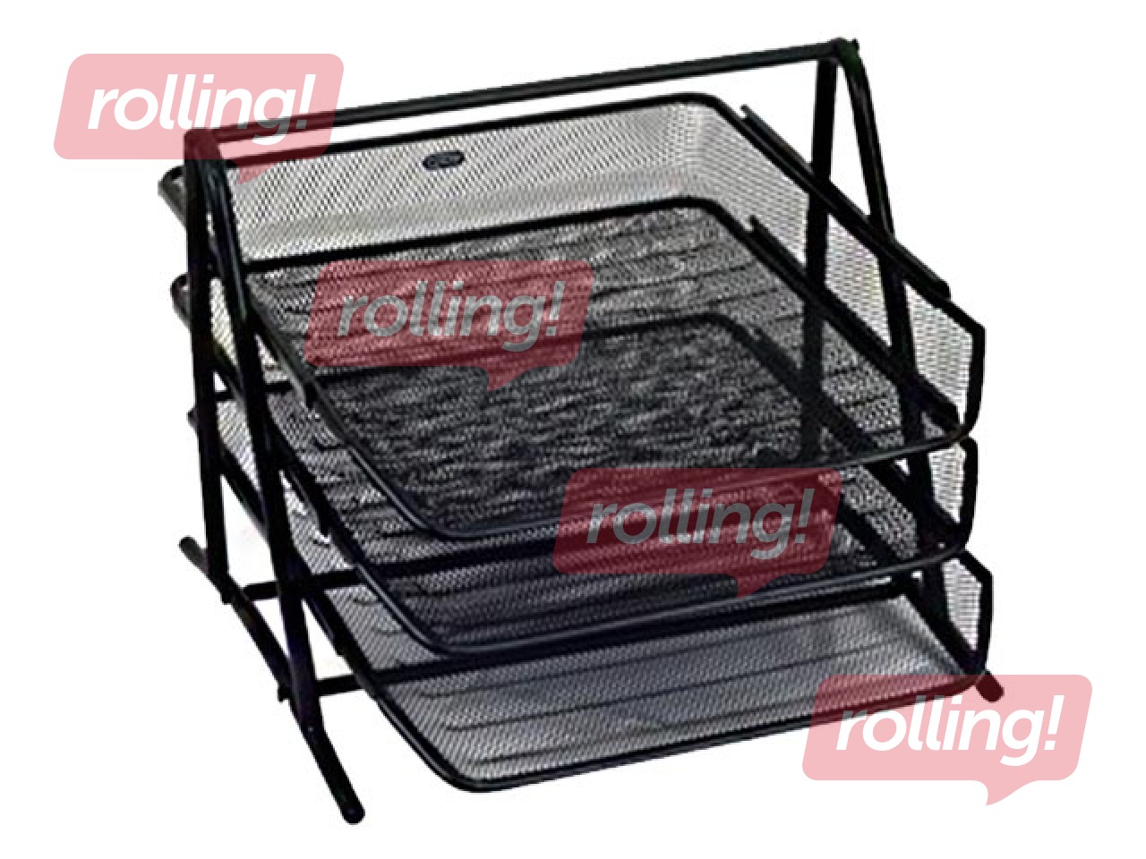 Letter tray Grand, metal, black