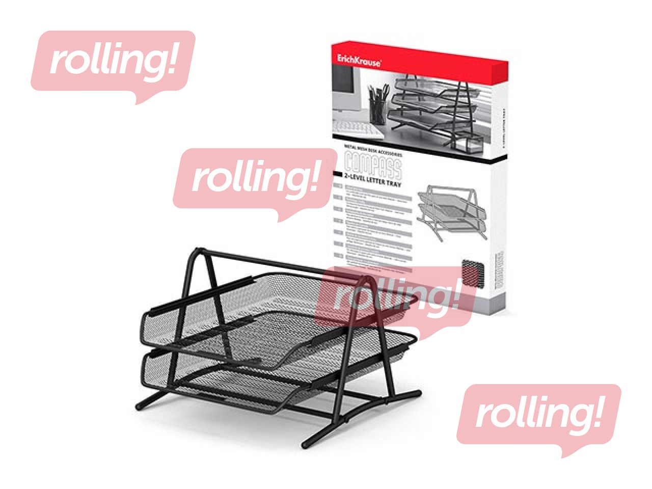 2-astmeline metallist dokumendialus ErichKrause, teras, must