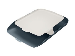 Leitz Cosy Letter Tray with Desk Organiser, velvet grey