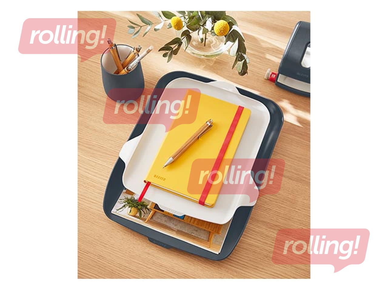 Leitz hubane kirjaalus koos lauaorganisaatoriga, samethall