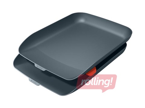 Leitz Cosy Letter Tray, Set of 2, velvet grey