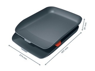 Leitz hubane kirjakandik, komplekt 2, samethall