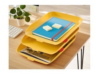 Dokumentu plauktu komplekts Leitz Cosy 3, dzeltens