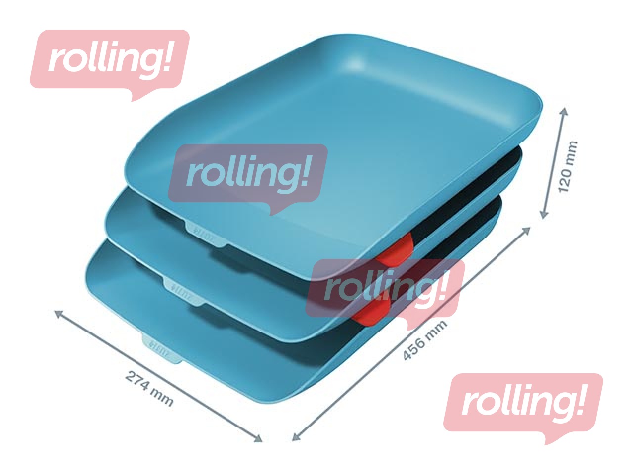 Комплект лотков для документов Leitz Cosy 3, синий